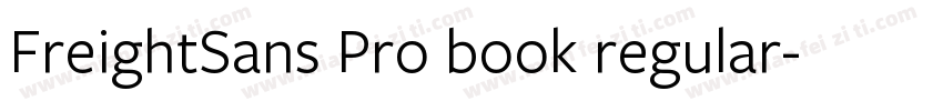 FreightSans Pro book regular字体转换